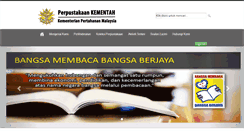 Desktop Screenshot of library.mod.gov.my