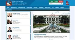 Desktop Screenshot of mod.gov.np