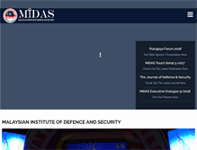 Tablet Screenshot of midas.mod.gov.my